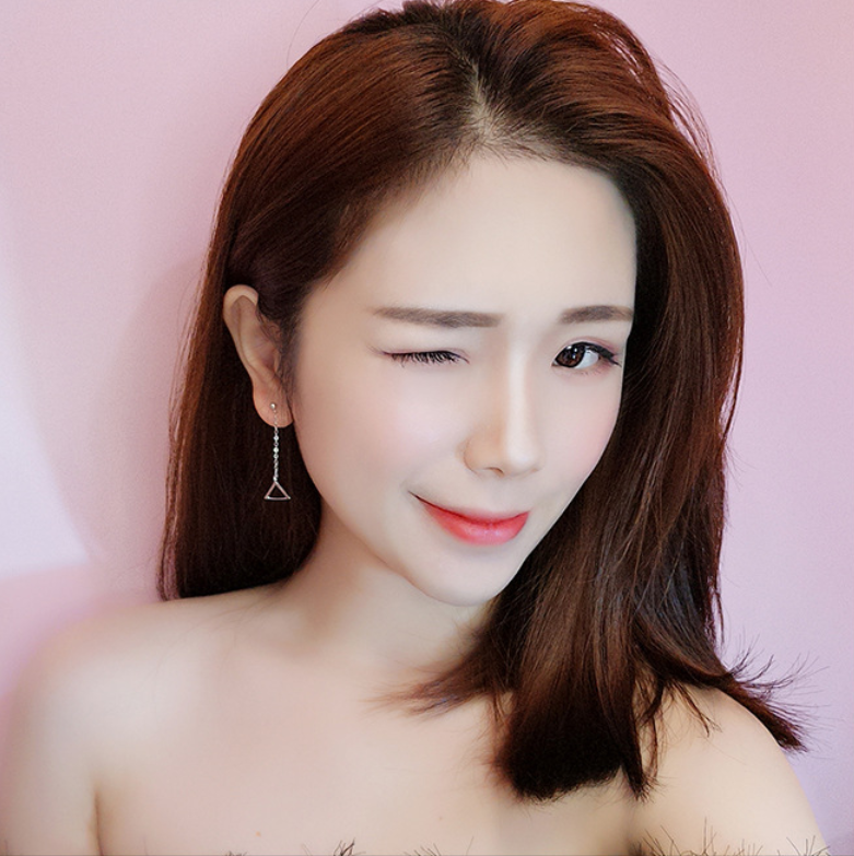 Triangle Chain Earrings