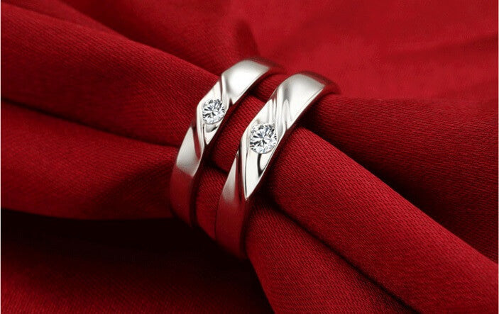 Silver Couple Rings (Cheap With Engraving) - Always Mine - Vivere Rosse