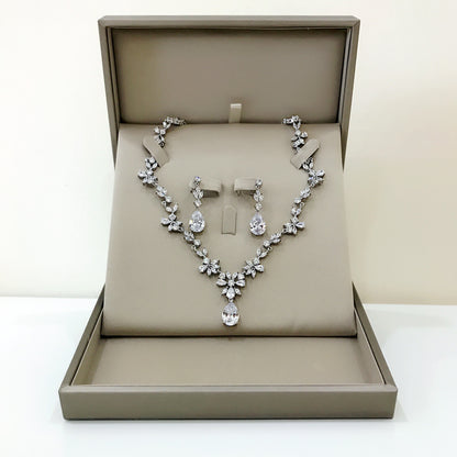 Ocean Heart Luxury Jewelry Set / Bridal Set