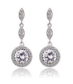 Monroe Link Earrings - Emerald Green - VivereRosse