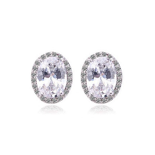 Oval Stud Earrings