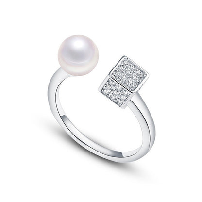 Pearl Cube Ring