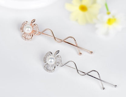 Clover Pearl Hair Pin - VivereRosse